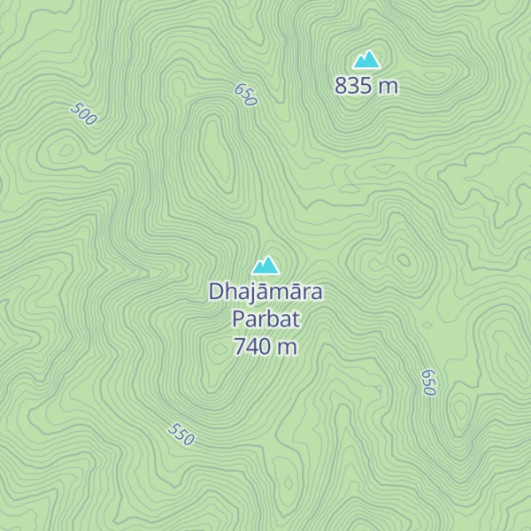Map of Dhajāmāra Parbat