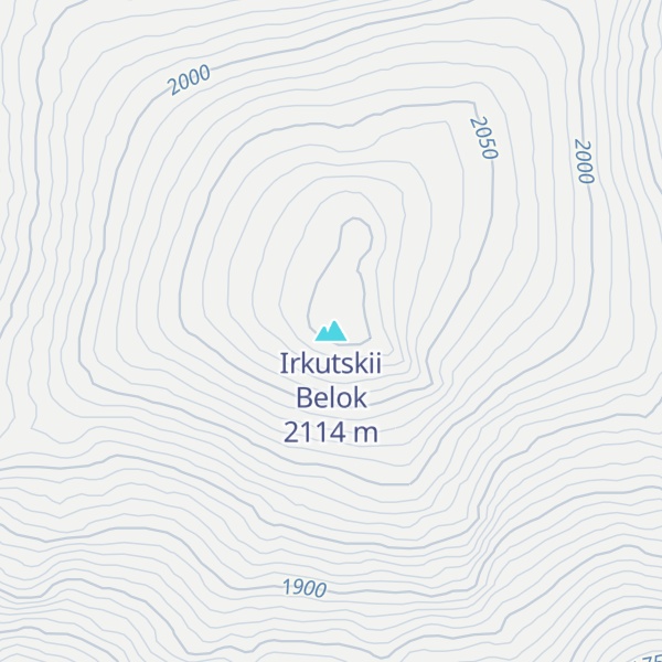 Map of Irkutskii Belok