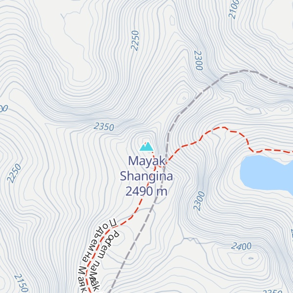 Map of Mayak Shangina