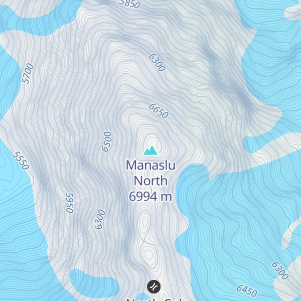 Map of Manaslu North