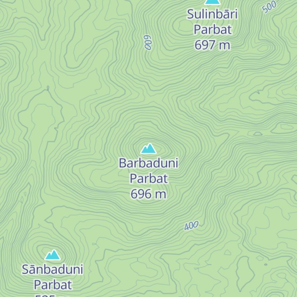Map of Barbaduni Parbat