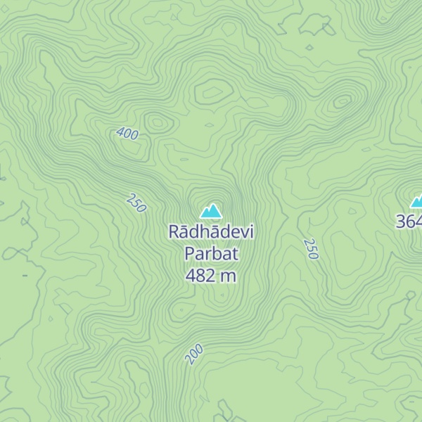 Map of Rādhādevi Parbat