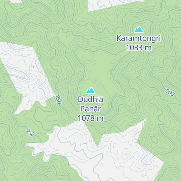 Map of Dudhiā Pahār