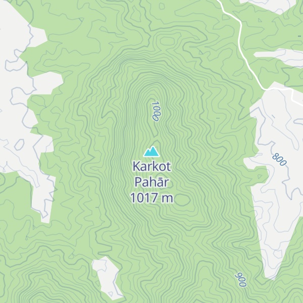 Map of Karkot Pahār