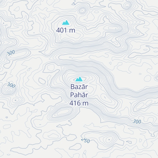 Map of Bazār Pahār