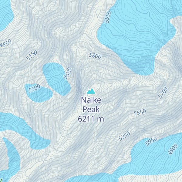 Map of Naike Peak