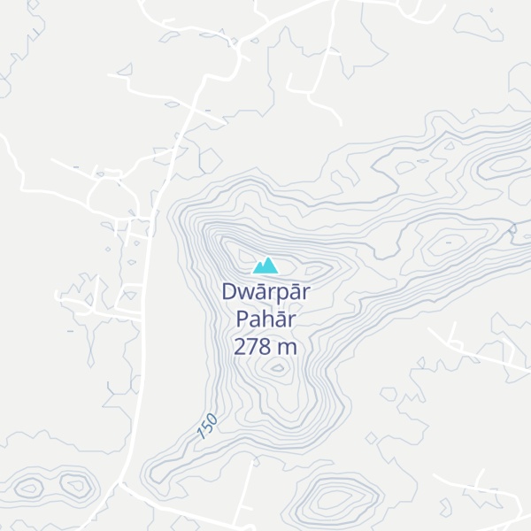 Map of Dwārpār Pahār