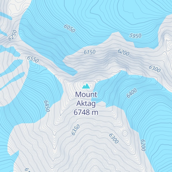 Map of Mount Aktag