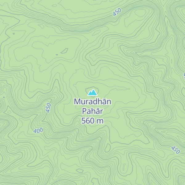Map of Muradhān Pahār