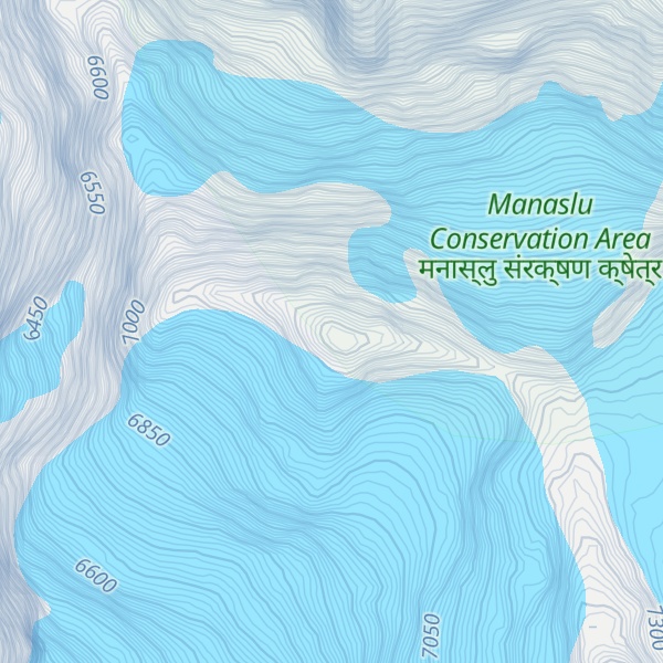 Map of Himal Chuli North