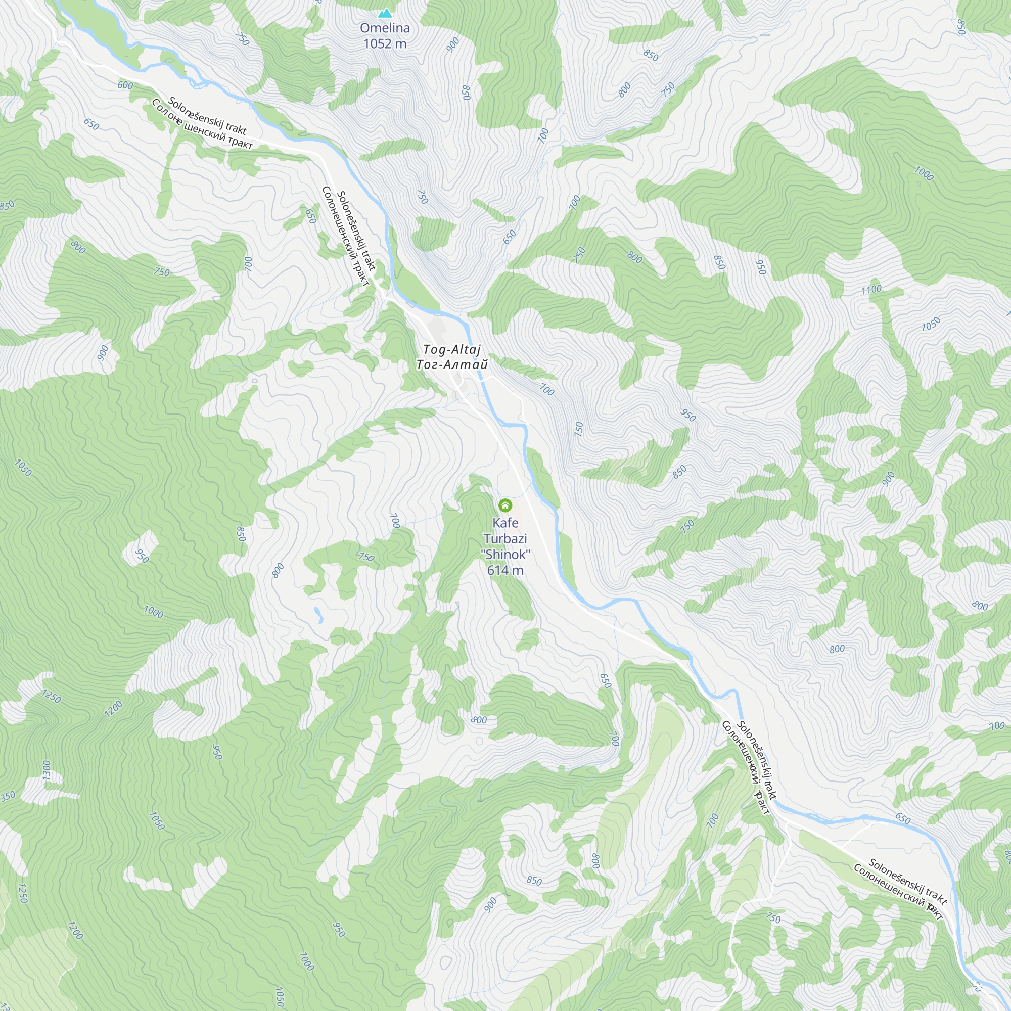 Kafe Turbazi "Shinok" map