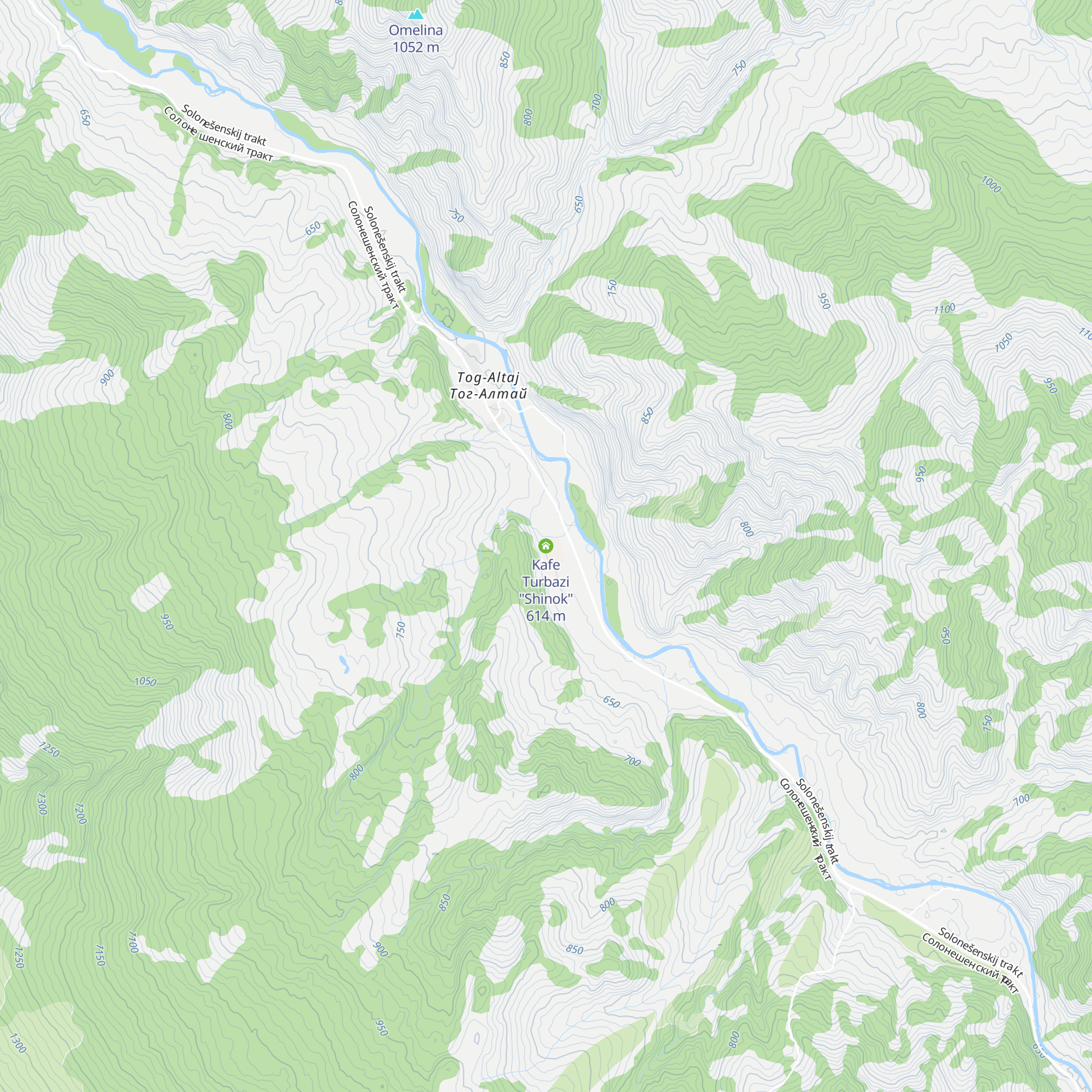 Kafe Turbazi "Shinok" map