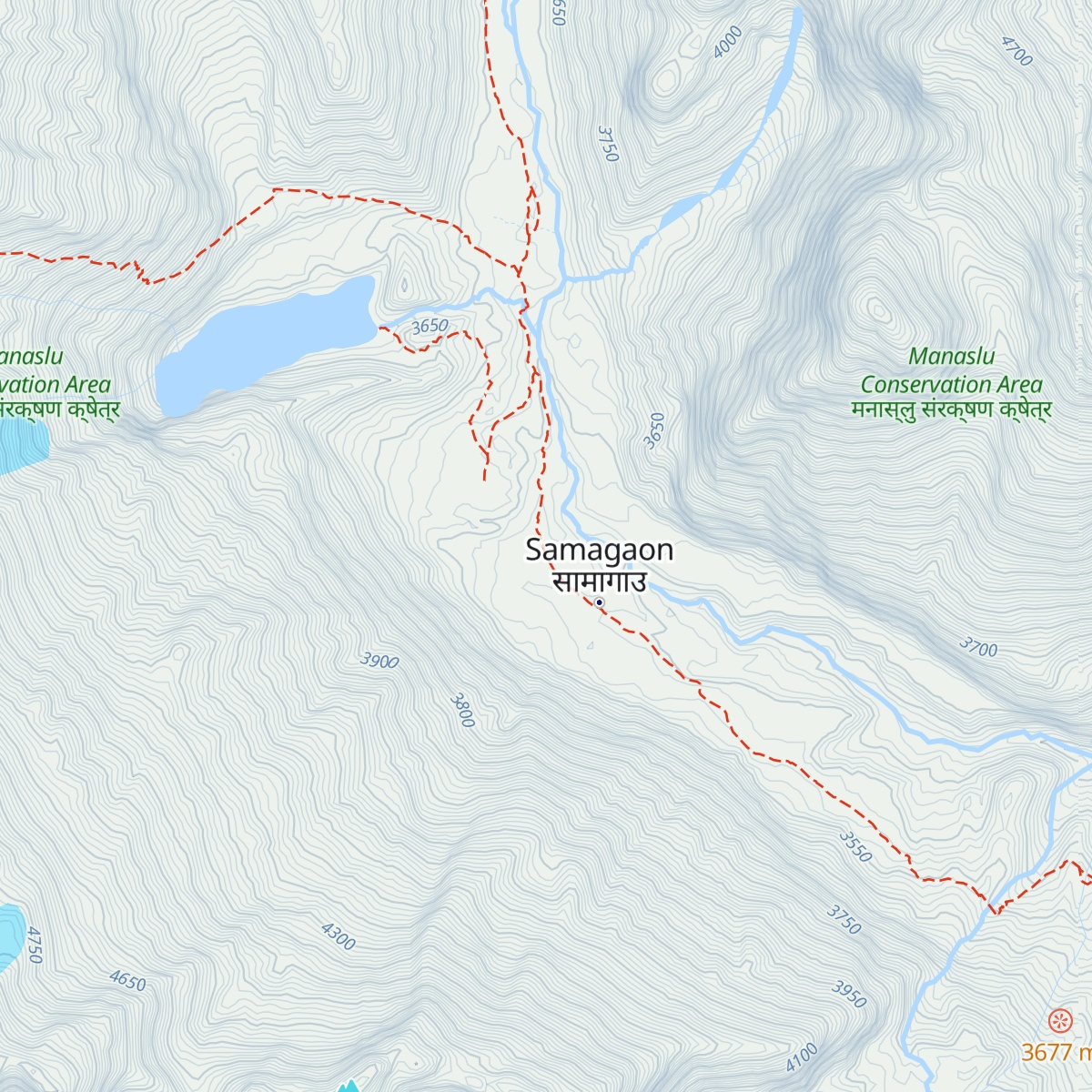 Mount Manaslu Lodge map