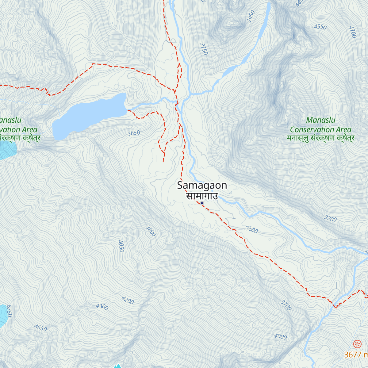 Mount Manaslu Lodge map