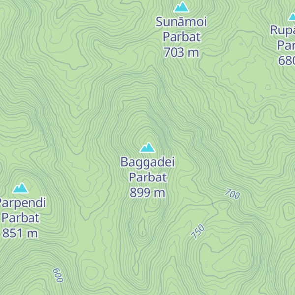 Map of Baggadei Parbat