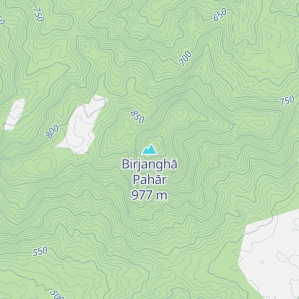 Map of Birjanghā Pahār