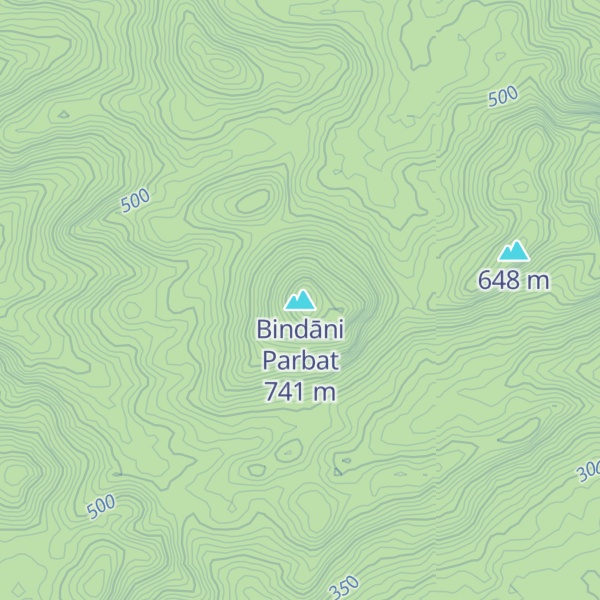Map of Bindāni Parbat