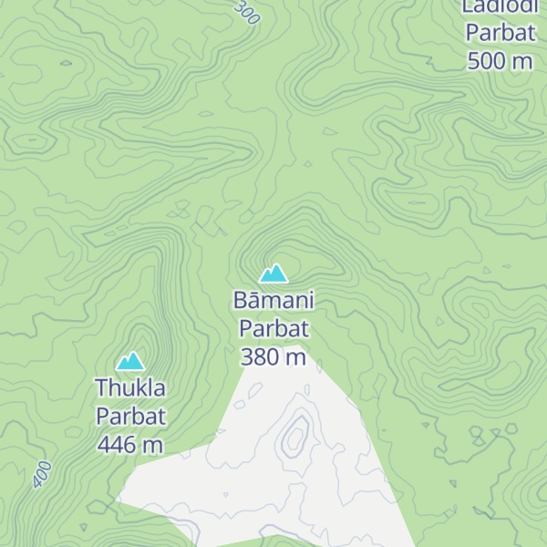 Map of Bāmani Parbat