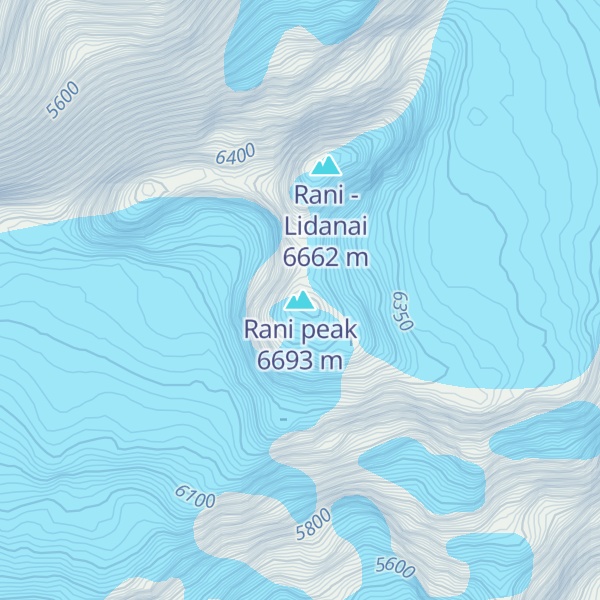 Map of Rani peak
