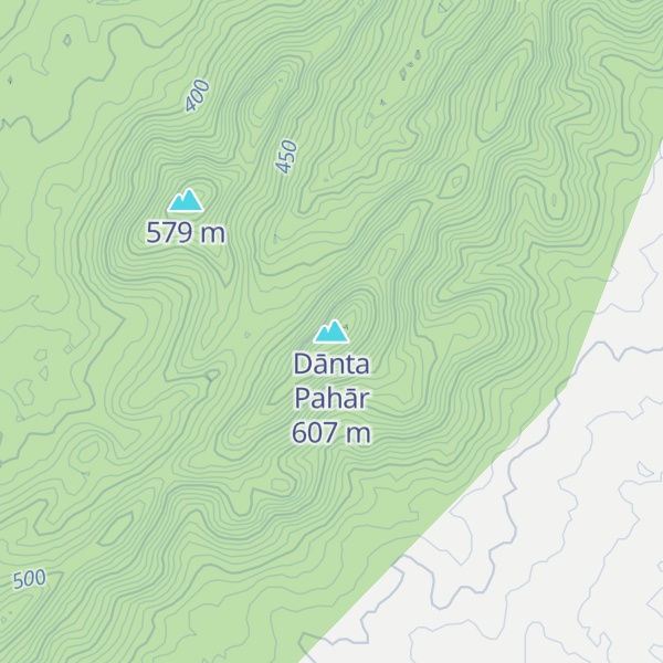 Map of Dānta Pahār