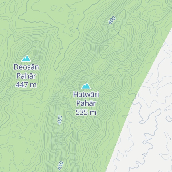 Map of Hatwāri Pahār