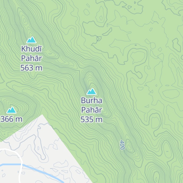 Map of Burha Pahār