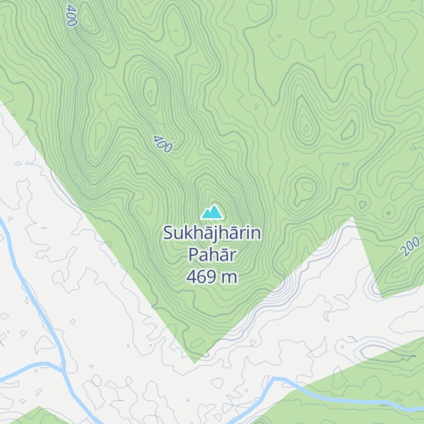 Map of Sukhājhārin Pahār