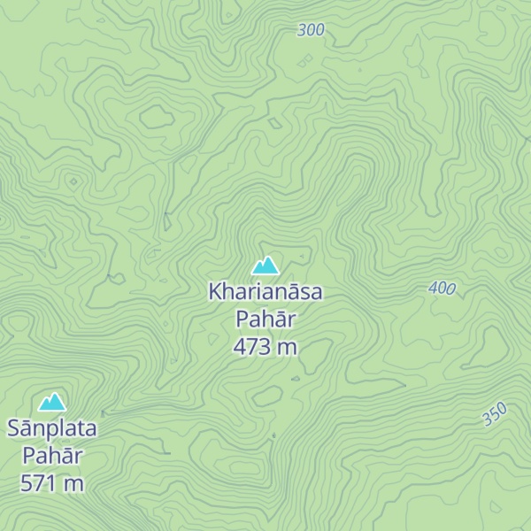 Map of Kharianāsa Pahār
