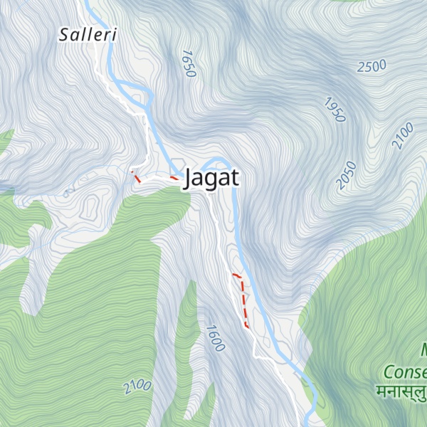 Map of Himalayan tourist guest house