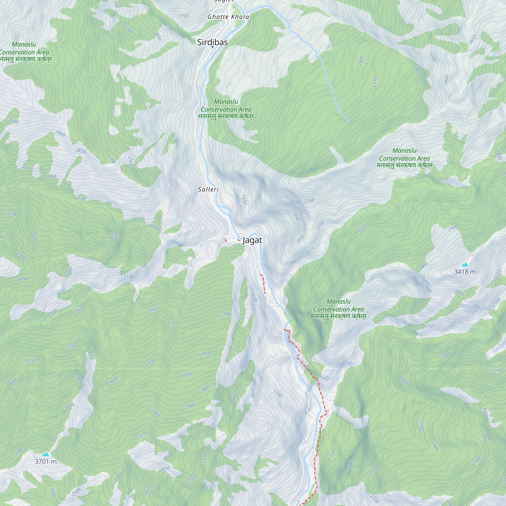 Himalayan tourist guest house map
