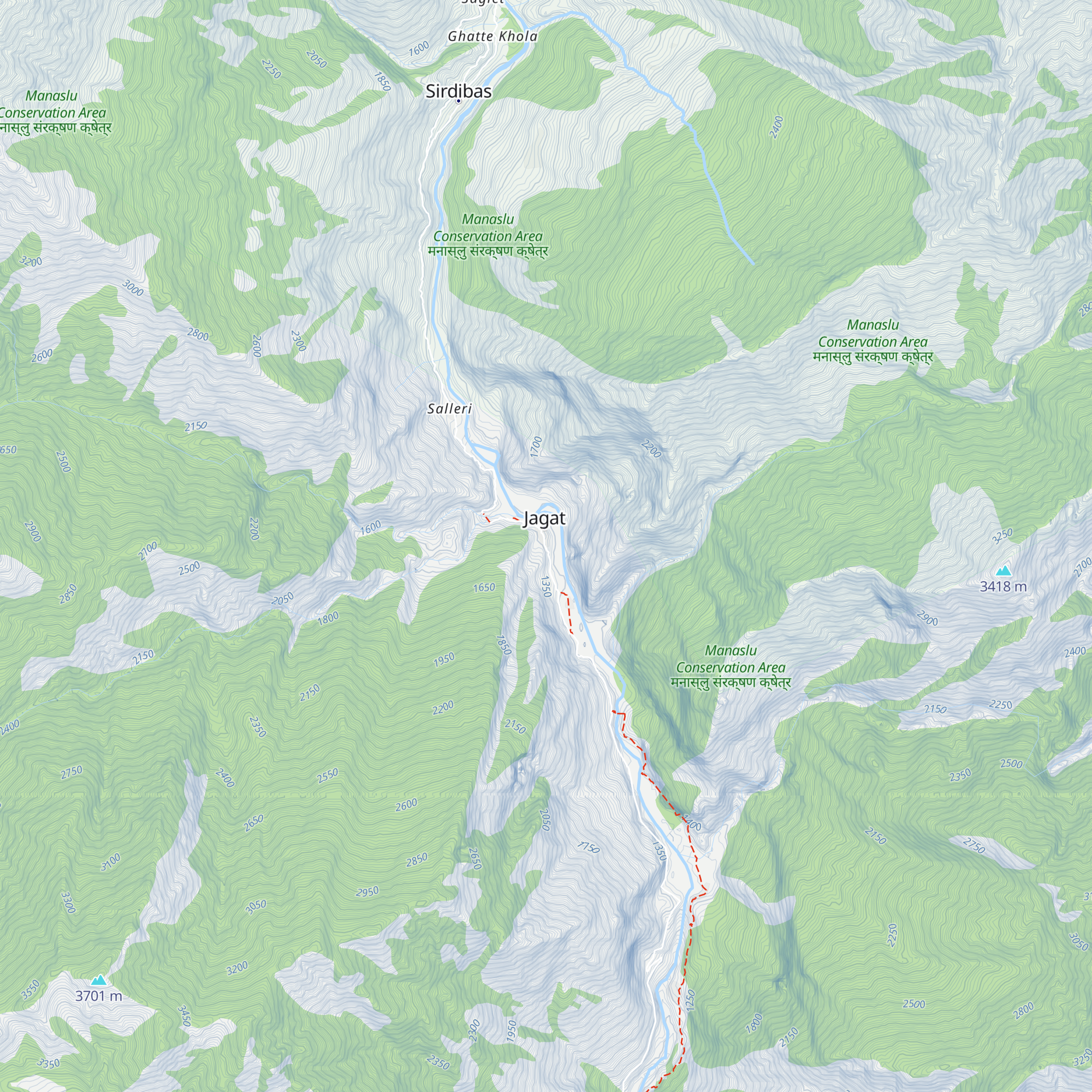 Himalayan tourist guest house map