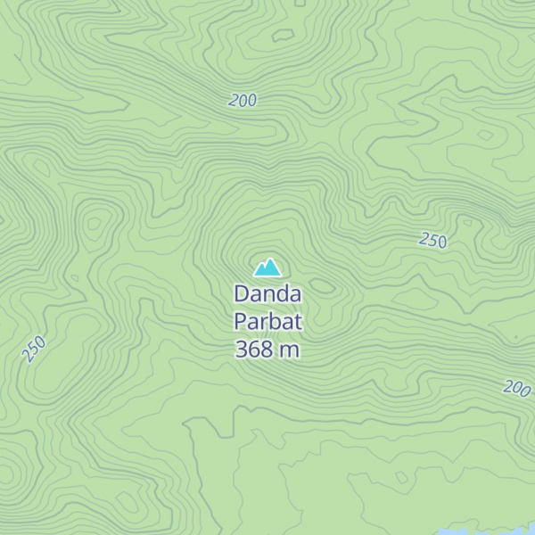 Map of Danda Parbat