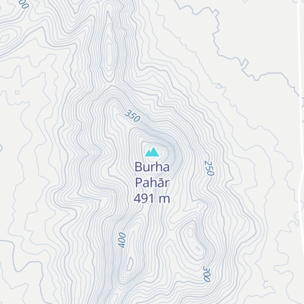Map of Burha Pahār