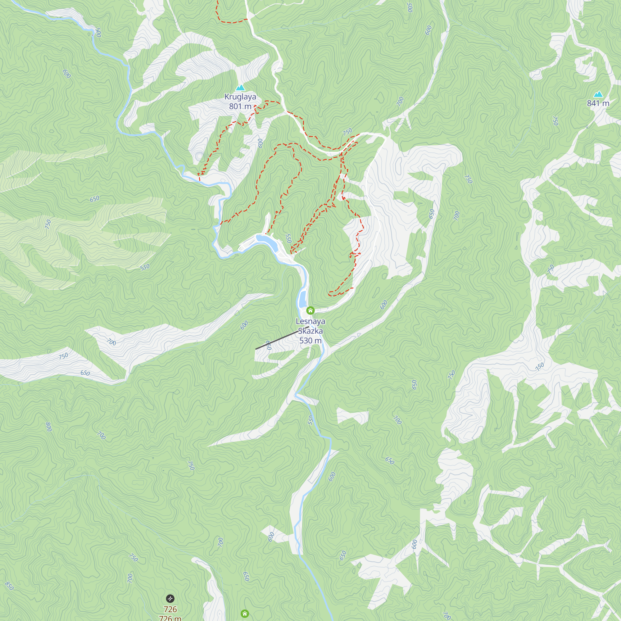 Lesnaya Skazka map