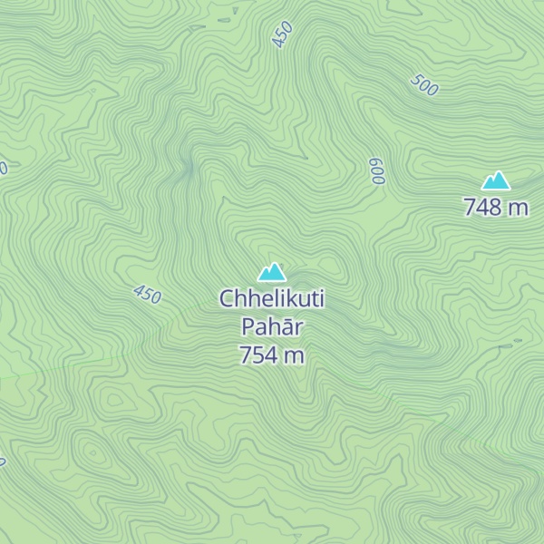 Map of Chhelikuti Pahār