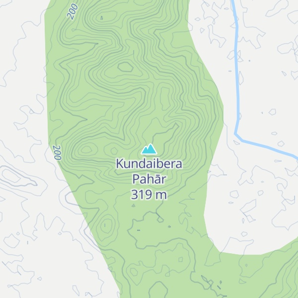Map of Kundaibera Pahār