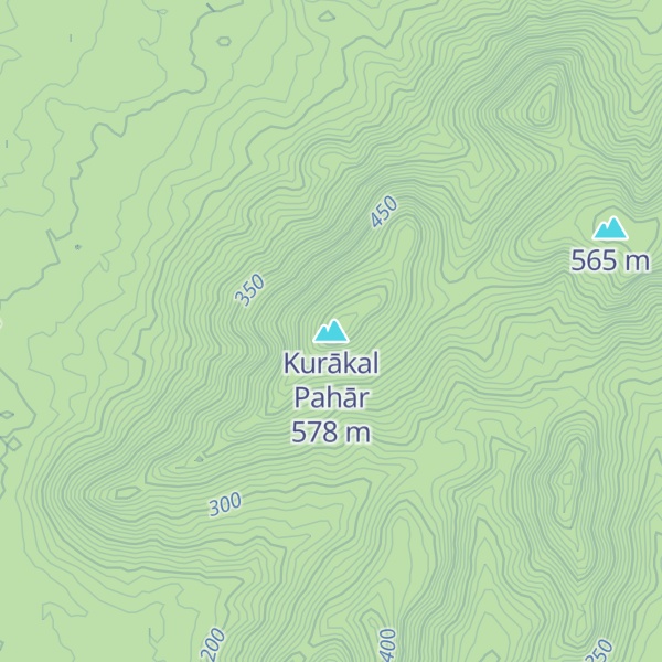 Map of Kurākal Pahār