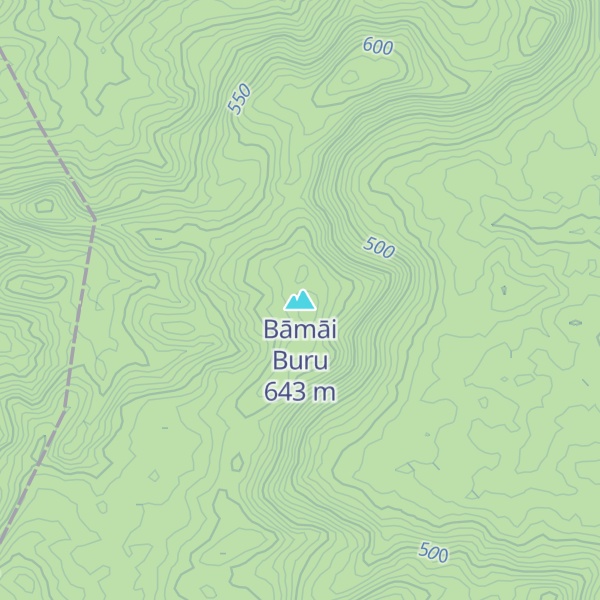 Map of Bāmāi Buru