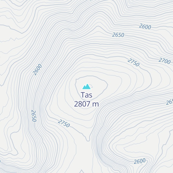 Map of Tas