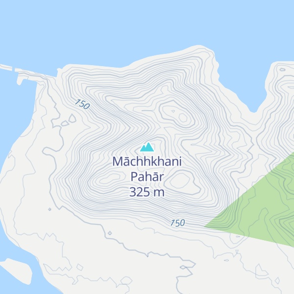 Map of Māchhkhani Pahār