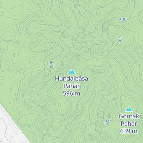 Map of Hundaibāsa Pahār