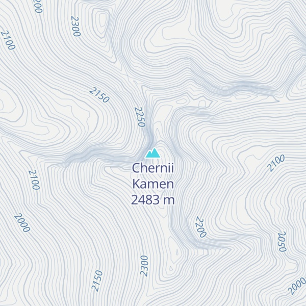 Map of Chernii Kamen