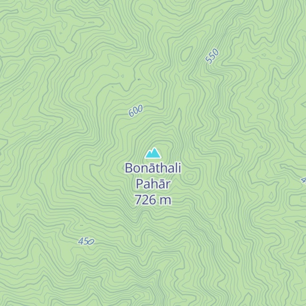 Map of Bonāthali Pahār