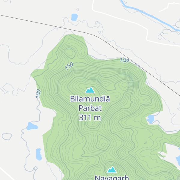 Map of Bilamundiā Parbat