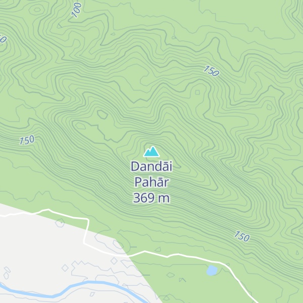 Map of Dandāi Pahār