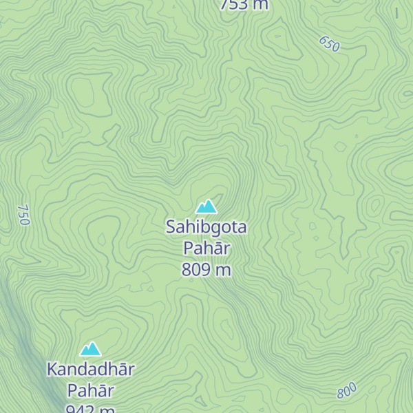 Map of Sahibgota Pahār