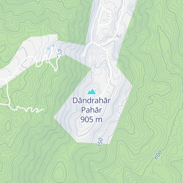 Map of Dāndrahār Pahār