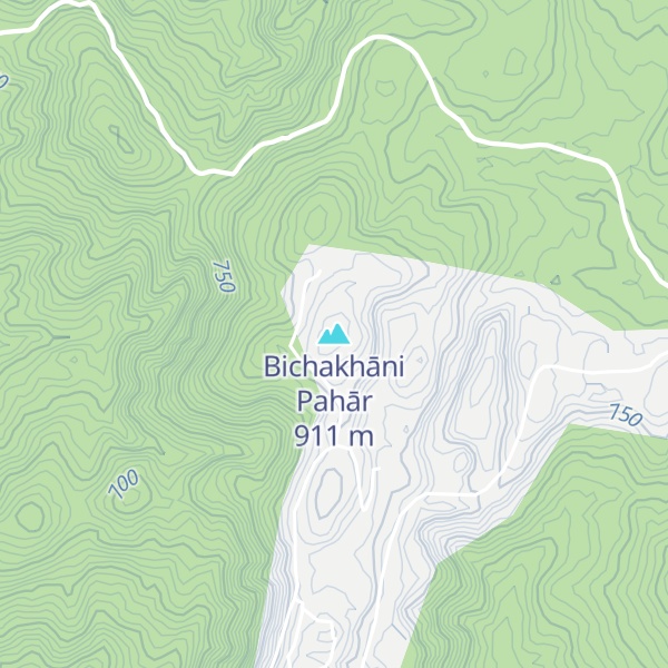 Map of Bichakhāni Pahār