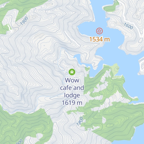 Map of Wow cafe and lodge