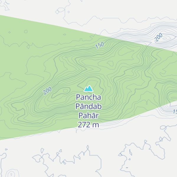 Map of Pancha Pāndab Pahār